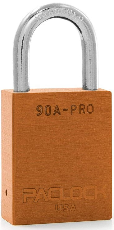 Paclock 90A-PRO Aluminum Padlock 1-3/16" Tall Shackle Lock Out Tag Out