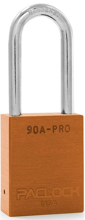 Paclock 90A-PRO Aluminum Padlock 2" Tall Shackle Lock Out Tag Out
